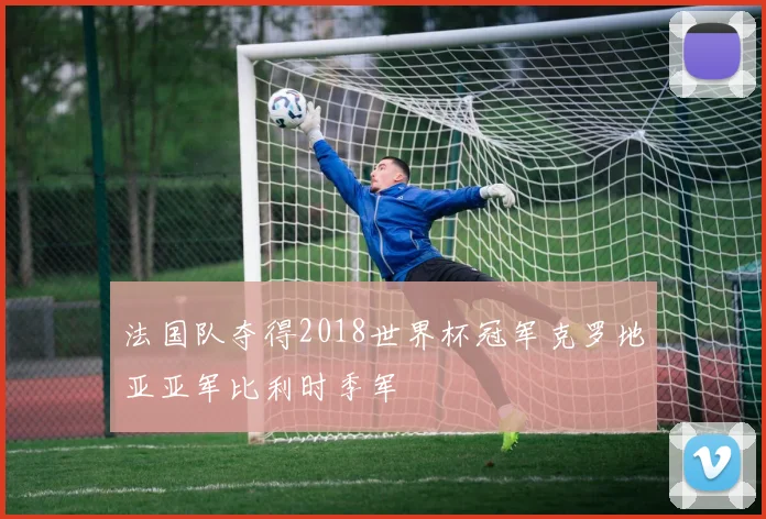 法国队夺得2018世界杯冠军克罗地亚亚军比利时季军
